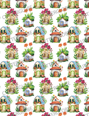 House 001 Transfer (Floral)